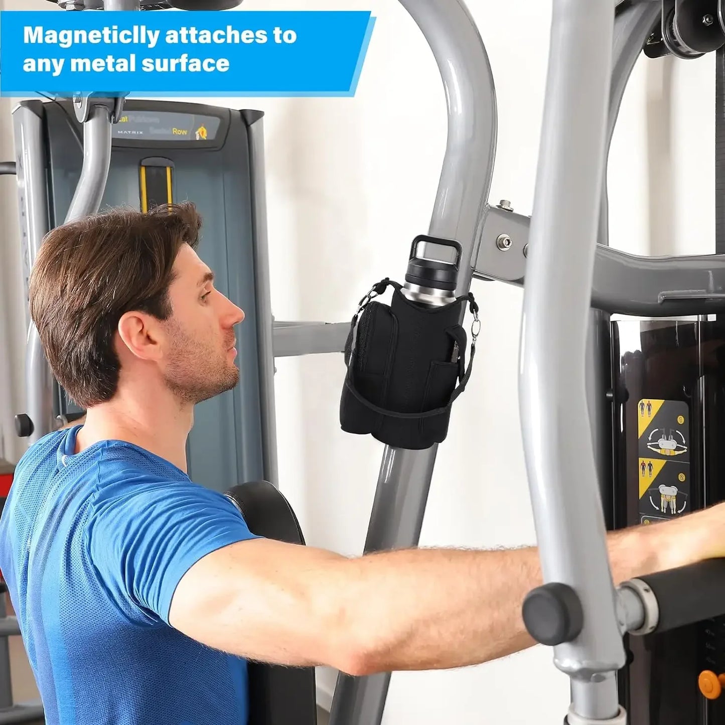 Magnetic Gym Phone & Bottle Bag